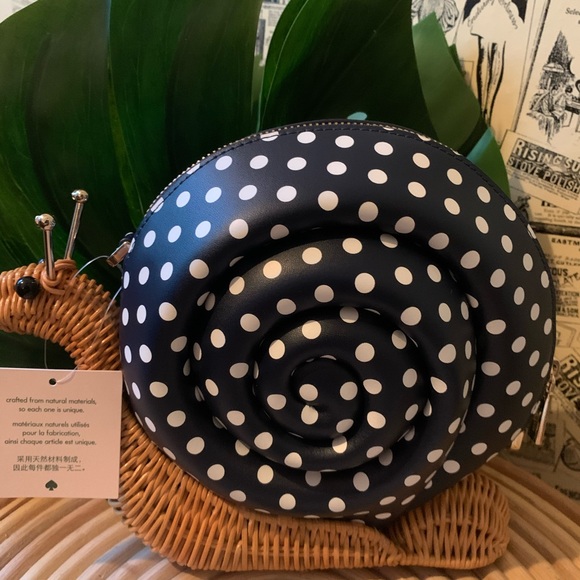 Enchanted Forest Wicker Scarlet Snail Kate Spade - Picture 14 of 15